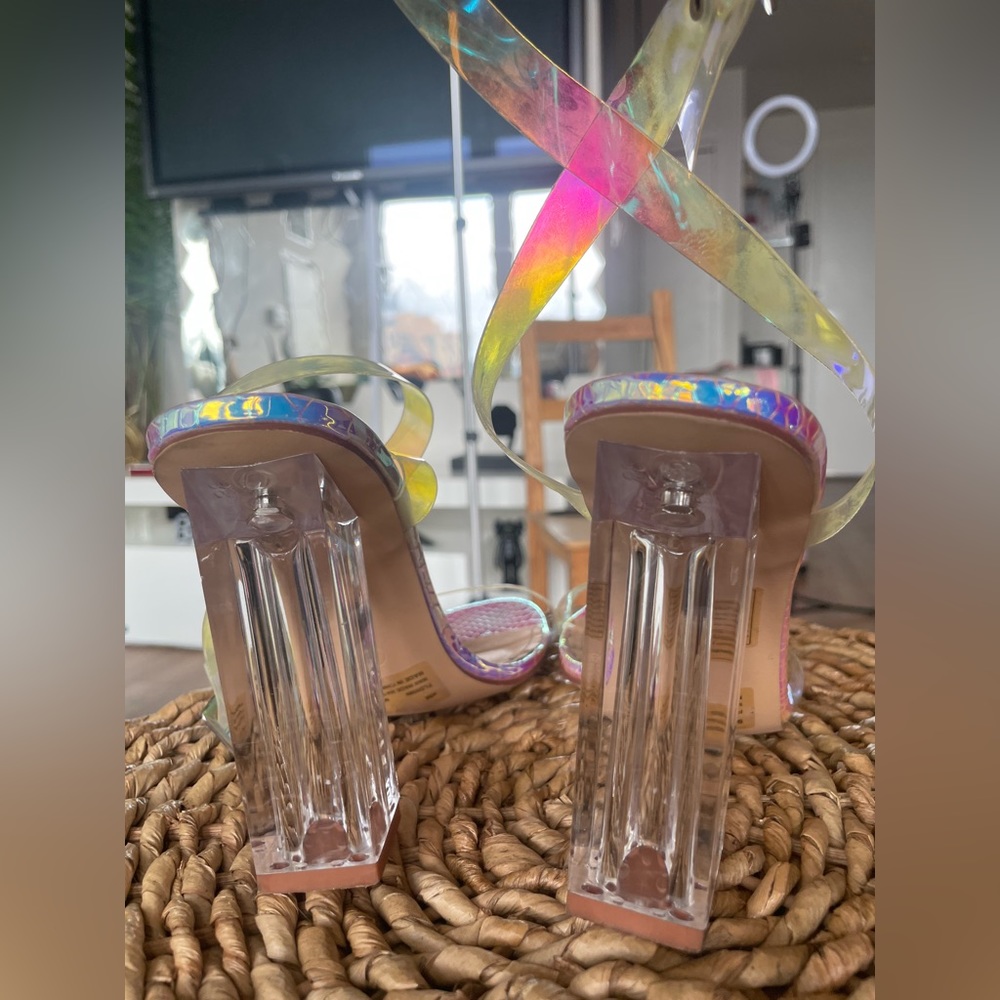 Cape Robbin Iridescent Strap Heels - Picture 12 of 16